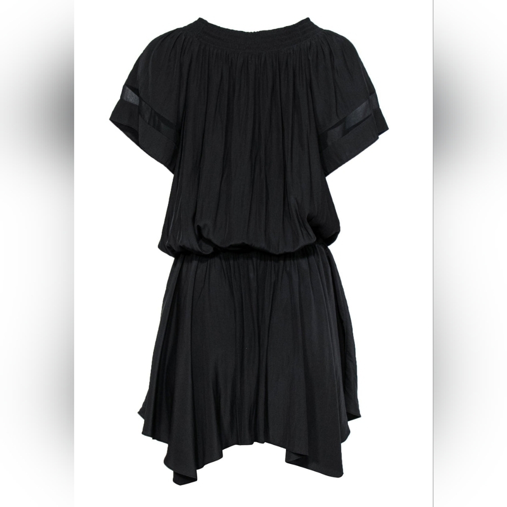 Ramy Brook Nwot Bateau Neckline Knee-Length A-line Dress In Black Size Small